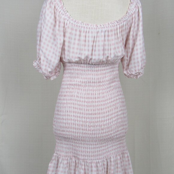 Lily Rose Short Sleeve Smocked Bodycon Dress Juniors Size S - Picture 5 of 12